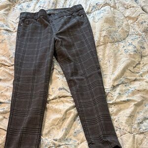 Gloria Vanderbilt Avery Slimming Gray Plaid Pants